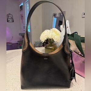 Coach Elegant Black and Tan Shoulder Bag